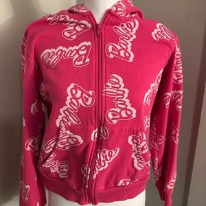 Barbie Girls Pink Hoodie Size 16